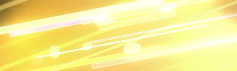 Yellow background template animation with glowing streaks and particles Stock Footage 340557875