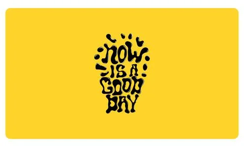 A yellow background with typograpy for desktop Illustrazione stock