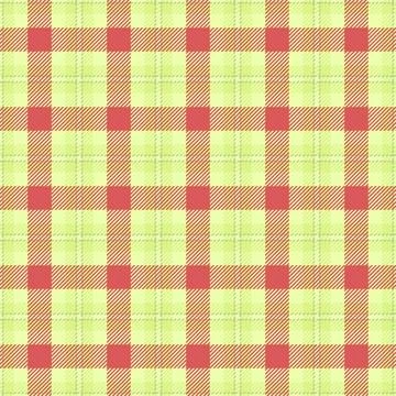 Yellow background vector tartan, trend textile fabric plaid. Messy seamless.. Stock Illustration