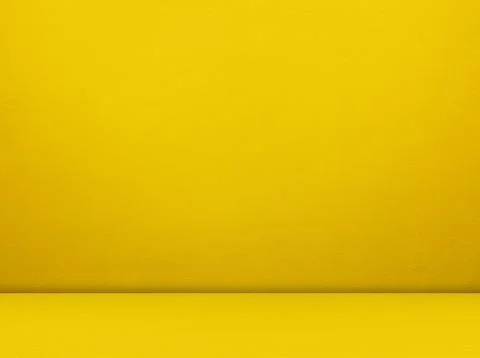 Yellow Background Wall Studio Room Solid Kitchen Podium Bg Floor Backdrop 写真素材