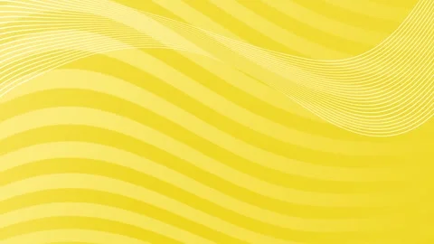 Yellow Background Wave Lines Abstract Motion Loop. Stock Footage 286778321