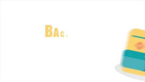 Yellow Bag Jumping Back to School Stock Footage 220043424