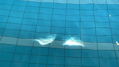 Yellow Ball Falling in the Water Stock Footage 125417464