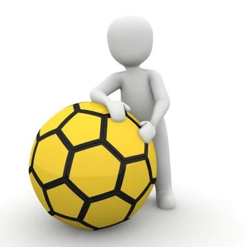 Yellow ball Stock Illustration