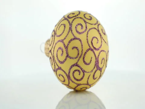 Yellow ball isolated on white Stock Footage 70487153