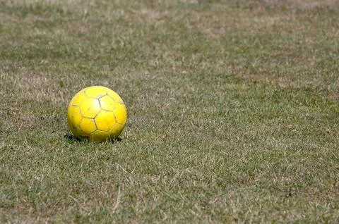 Yellow ball Foto stock