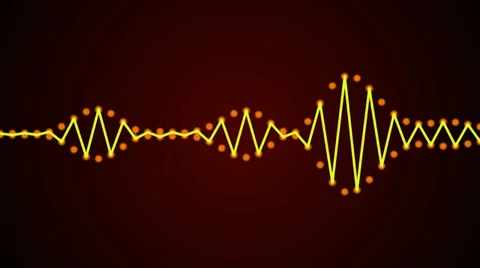 Yellow ball wave Stock Footage 28639429