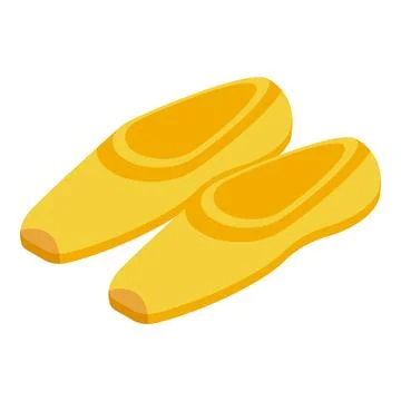 Yellow ballet slippers preparing for dance performance Stock Illustration