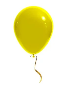 Yellow Balloon Stock Illustration