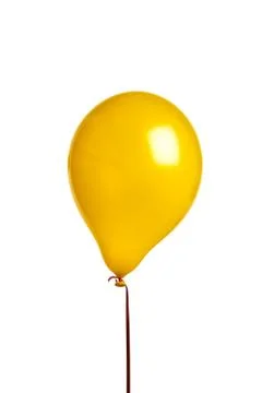 Yellow balloon Stock Photos