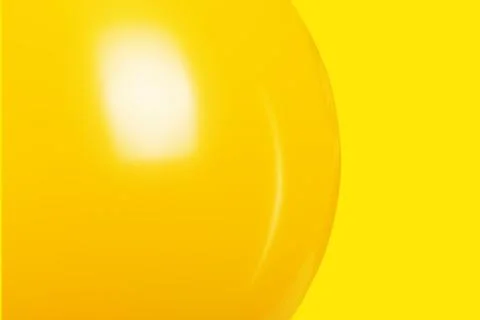 Yellow balloon Stock Photos
