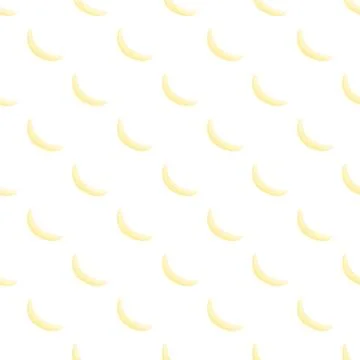 Yellow banana fruit seamless pattern background design Stock Illustration