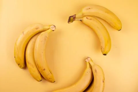 Yellow bananas Stock Photos