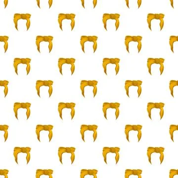 Yellow bandana seamless pattern design background Stock Illustration