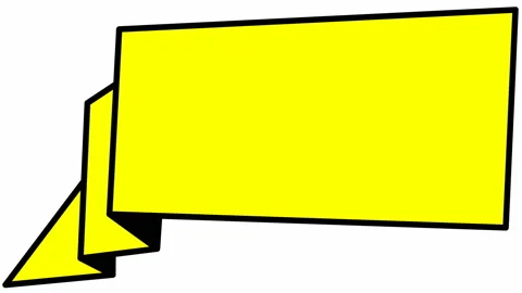 Yellow banner white Stock Footage 150610604