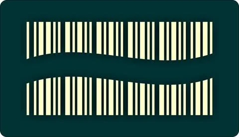 Yellow bar code Yellow bar code divided by wave line Copyright: xZoonar.co... Stock Photos