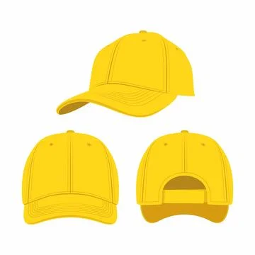 Yellow Baseball Cap Stock Illustration