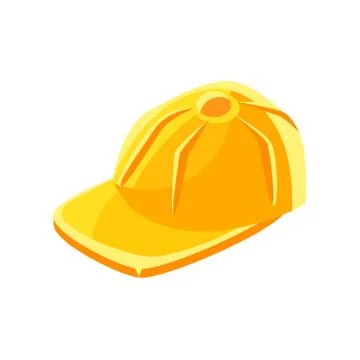 Yellow baseball cap vector Illustration Stock Illustration