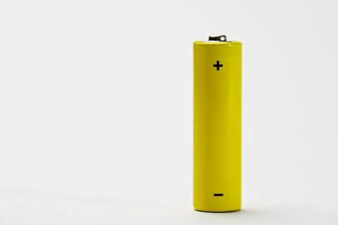 Yellow battery 库存照片