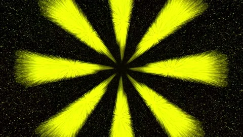 Yellow beams of light like the sun Stock Footage 196989293