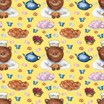 Yellow bear Stock Illustration