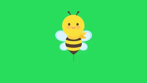 Yellow bee Stock Footage 128626926