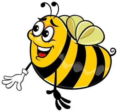 Yellow bee  Stock Illustration
