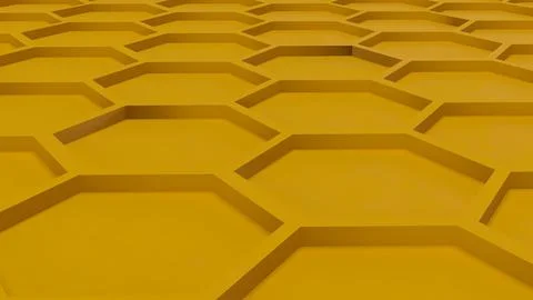 The Yellow Beehive  for Abstract Background concept 3d Rendering. Illustrazione stock