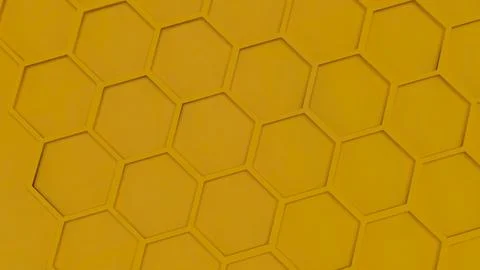 The Yellow Beehive  for Abstract Background concept 3d Rendering. Stock Photos