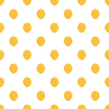 Yellow beehive pattern creating a sweet natural background Ilustração Stock