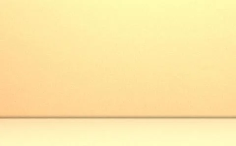 Yellow Beige Background Wall Studio Room Solid Kitchen Podium Floor Illustrazione stock