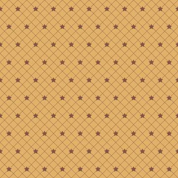 Yellow beige star seamless pattern, creative background for design Stock Illustration