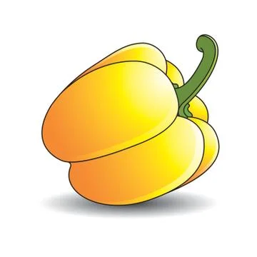 Yellow bell pepper Stock Illustration