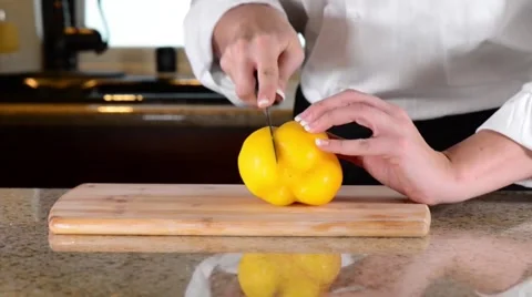 Yellow Bell Single Slice 1080.mp4 Stock Footage 40669294