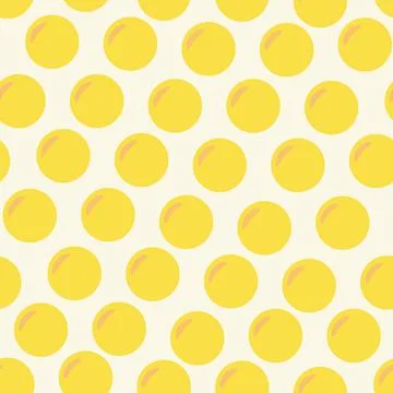 Yellow berries seamless pattern in doodle style Stock Illustration
