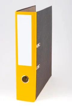 The yellow binder 스톡 사진