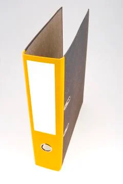 The yellow binder Stock Photos