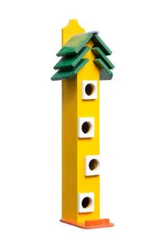 Yellow bird box Stock Photos
