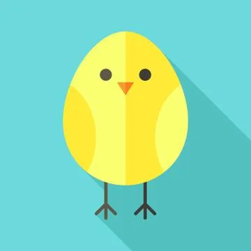 Yellow bird chicken Stock Illustration
