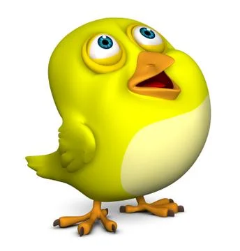 Yellow bird Stock-Illustration