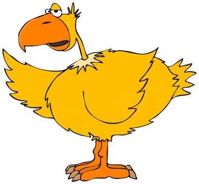 Yellow bird Stock Illustration