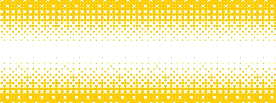 Yellow bitmap gradient texture. Fading pixelated 8 bit gradation pattern Stock Illustration