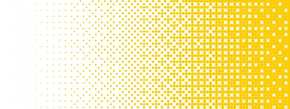 Yellow bitmap gradient texture. Fading pixelated 8 bit gradation pattern. Raster Stock Illustration