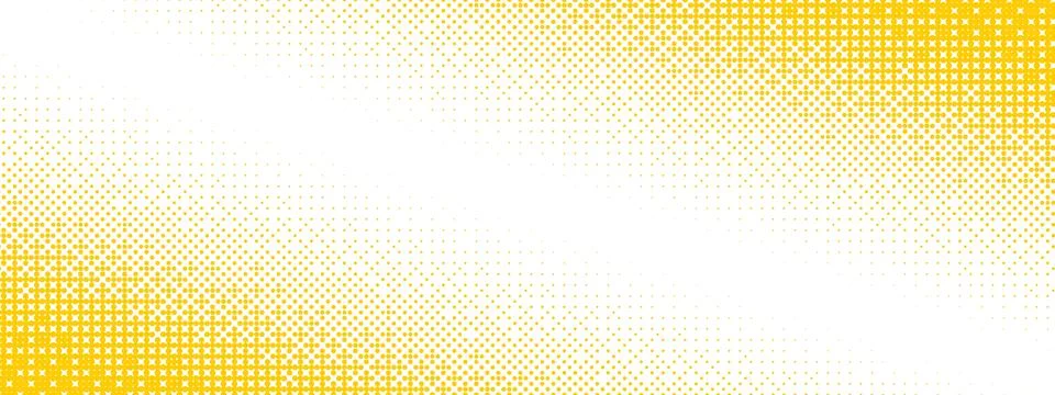 Yellow bitmap gradient texture. Fading pixelated 8 bit gradation pattern Stock Illustration