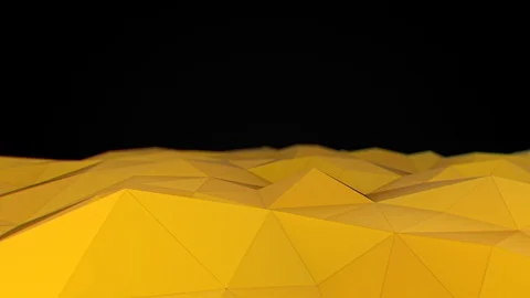 Yellow black 3d background loop video Stock Footage