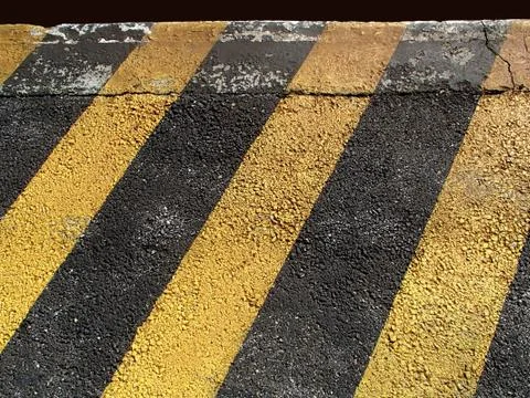 Yellow Black Diagonal lines Painted Textured Background Stock Photos