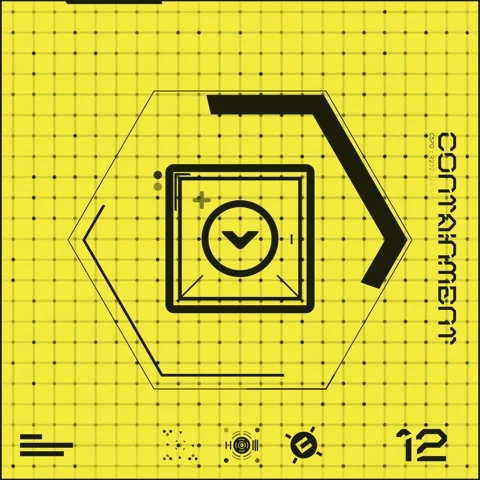 Yellow &amp; Black Icon Panel 09 스톡 동영상 294039945