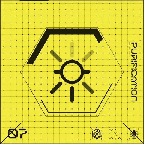 Yellow &amp; Black Icon Panel 14 Stock Footage 294040004