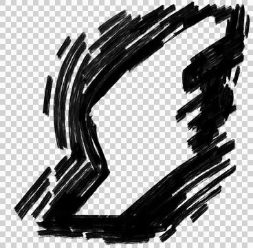 Yellow black pattern element doodle sketch oil painting brush texture backg.. Stock Illustration