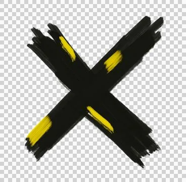 Yellow black pattern element doodle sketch oil painting brush texture backg.. Stock Illustration